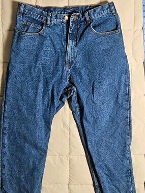 Guide Gear Women's Flannel-Lined Straight Jeans – Blue, Size 14